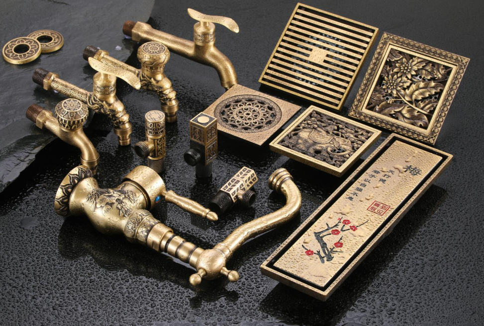 Últimas empresas Elegantes acessórios de latão para o banheiro